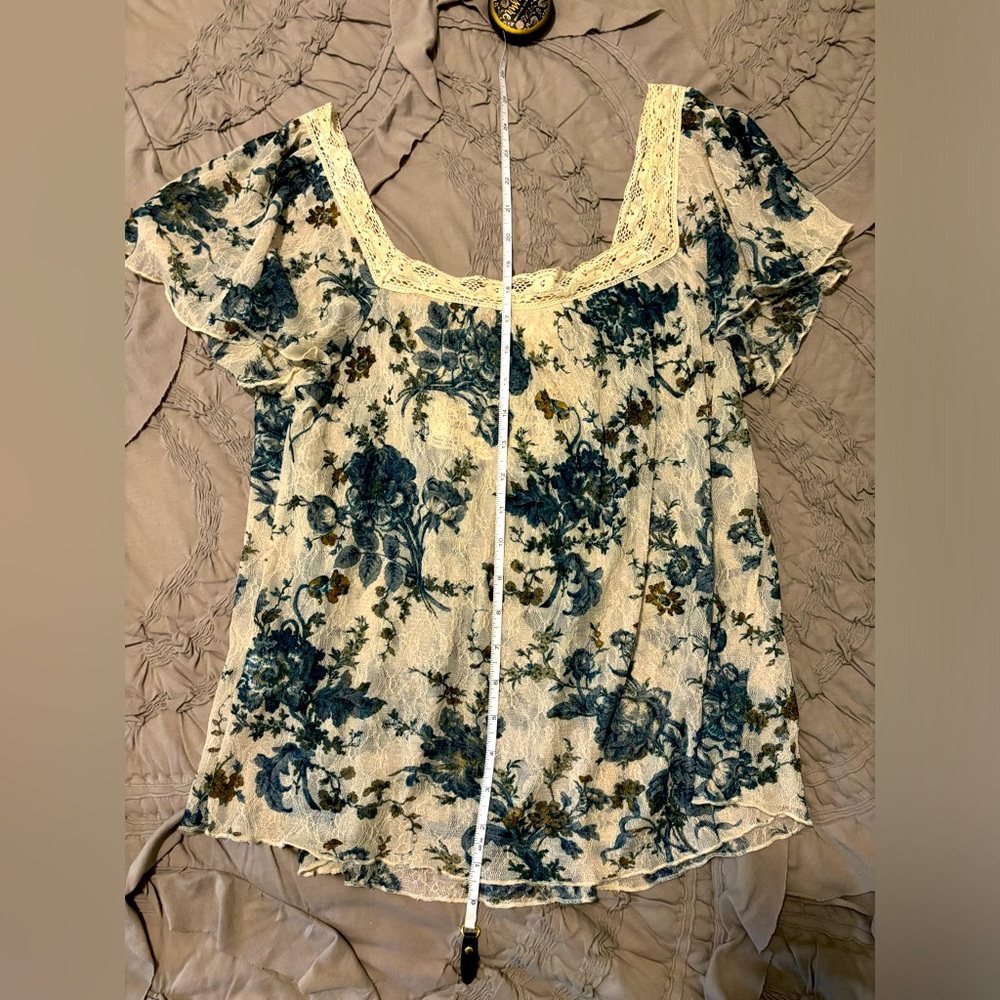 Vintage Style Sheer Blouse